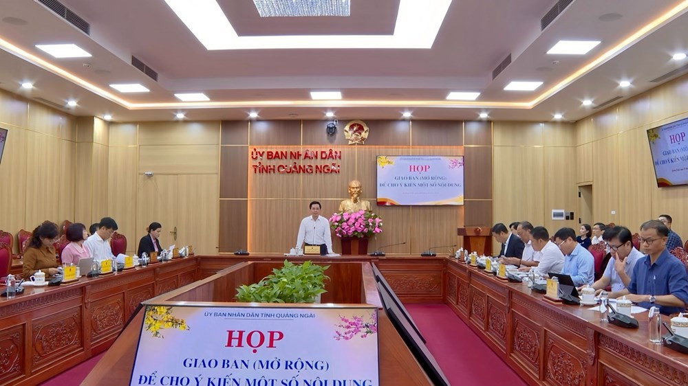 Chủ tịch UBND tỉnh Quảng Ngãi Nguyễn Hoàng Giang chủ trì cuộc họp cho ý kiến về công tác tổ chức Lễ kỷ niệm 120 năm Ngày sinh Thủ tướng Phạm Văn Đồng