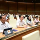 Biểu quyết Nghị quyết sắp xếp đơn vị hành chính cấp tỉnh