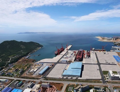 Ảnh “nóng” về nơi hạ thủy giàn khoan Hải Dương 982