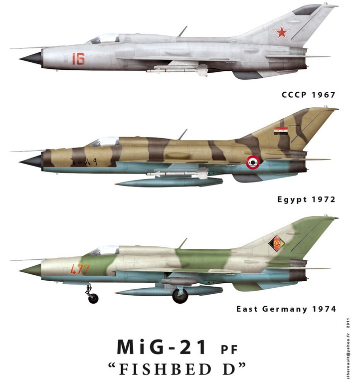 Thế hệ MiG-21 thứ hai sản xuất trong giai đoạn 1961-1966 (mã NATO: Fishbed-D): gồm có MiG-21PF, MiG-21PFL, MiG-21PFM, MiG-21SPS, MiG-21R, MiG-21RF, MiG-21S, MiG-21N, MiG-21PD…