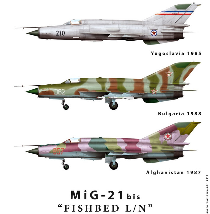 Thế hệ MiG-21 thứ tư sản xuất trong giai đoạn sau 1972 (mã NATO: Fishbed-L/N): gồm có MiG-21 bis LAZUR, MiG-21 bis SAU, MiG-21 bis (phiên bản do Ấn Độ sản xuất)…