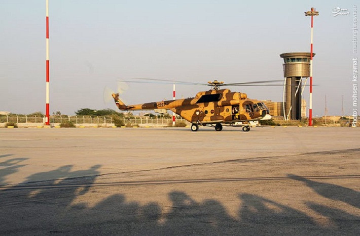 Mẫu trực thăng vận tải đa năng Mi-171 của Không quân Iran.