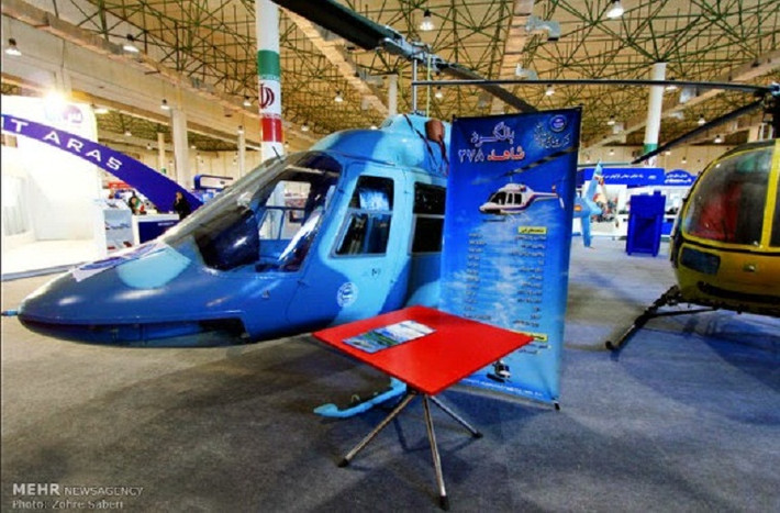 Lực lượng Vệ binh Cách mạng Iran cũng mang đến Kish Airshow 2014 lần này mẫu trực thăng hạng nhẹ Shahed 278.