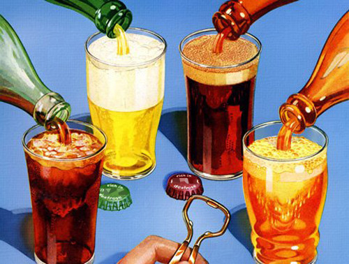 Đồ uống có ga và nước ép trái cây. Hai loại thức uống này đều chứa nhiều fructose. Khoảng 30% người trưởng thành hấp thụ fructose không đúng cách, gây nên sự khó chịu cho hệ tiêu hóa.