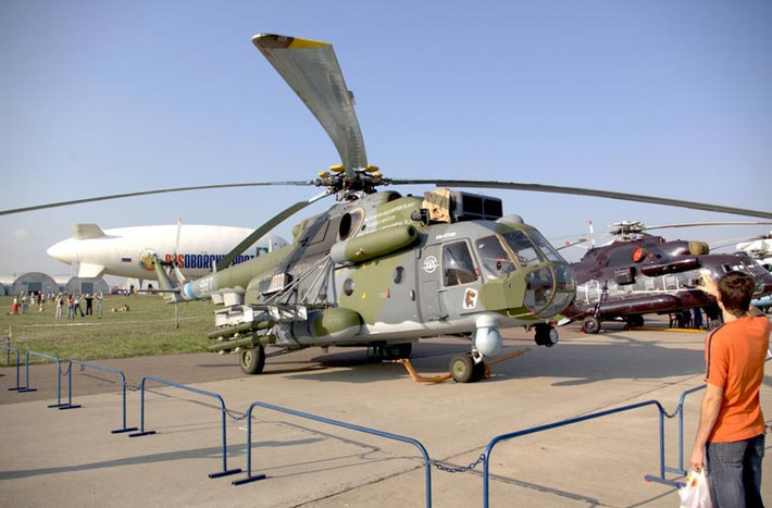 Dòng trực thăng vận tải đa năng Mi-171 đã trở nên nổi tiếng trên toàn thế giới bởi khả năng hữu dụng của nó. Tại DSA-2014 lần này Nga hy vọng sẽ tiếp tục dành được thêm hợp đồng cho Mi-171.
