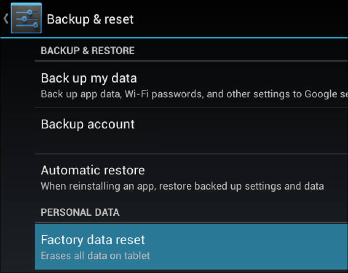 Bước 4: Reset máy lần nữa nhằm quét các tập tin giả mà bạn vừa tải vào điện thoại.