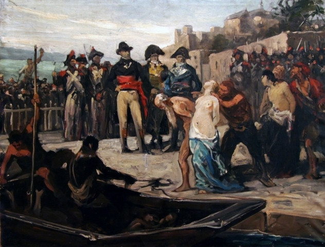 Năm 1873-1874, hàng ngàn người Pháp trung thành với nhà vua bị chất lên xà lan và dìm cho chết tại một đoạn sông được gọi là “bồn tắm quốc gia”. Chết đuối từ lâu đã được dùng làm bản án tử hình dành cho phụ nữ.