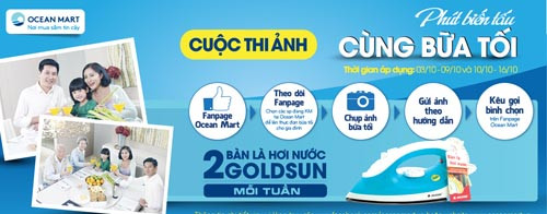 Hay cuộc thi ảnh "Phút biến tấu cùng bữa tối " được tổ chức trên trang web của siêu thị với nhiều phần quà hấp dẫn hút khách.