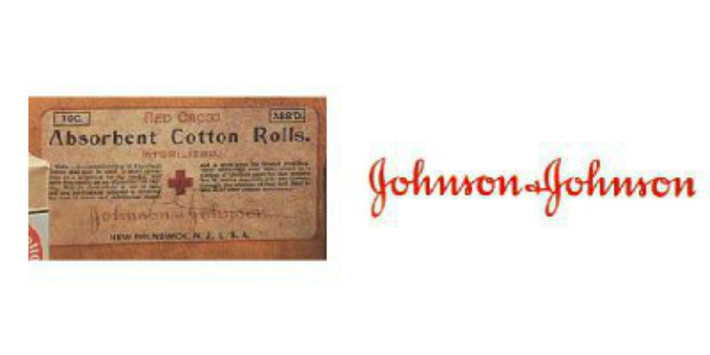 10. Johnson & Johnson (năm sử dụng logo lần đầu tiên: 1887, năm công ty thành lập: 1886, doanh thu công ty mẹ: 71,3 tỷ USD, lĩnh vực: dược phẩm). Johnson & Johnson, công ty đầu tiên ở Mỹ chuyên sản xuất quần áo vô trùng dùng trong phẫu thuật, được thành lập vào năm 1886 tại New Jersey, Mỹ. Logo độc đáo “Johnson & Johnson” bắt nguồn từ chữ ký của “cha đẻ” công ty, James Wood Johnson. Hiện Johnson & Johnson là công ty đại chúng, sản xuất các sản phẩm y tế và hàng tiêu dùng.