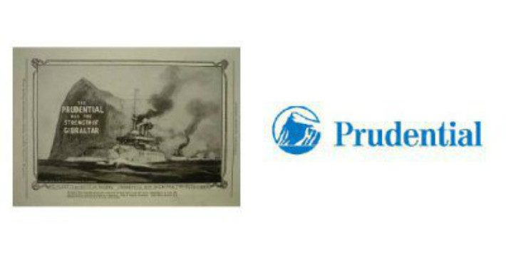 8. Prudential (năm sử dụng logo lần đầu tiên: 1896, năm công ty thành lập: 1875, doanh thu công ty mẹ: 41,5 tỷ USD, lĩnh vực: bảo hiểm). Chỉ một thời gian ngắn sau khi công ty được thành lập, Prudential đã giới thiệu logo với dòng chữ “Rock of Gibraltar” vào năm 1896. Biểu tượng này xuất hiện phía trên dòng chữ “Prudential có sức mạnh của Gibraltar” trên trang báo tuần. Theo trang web của công ty, đá là biểu tượng của “sức mạnh, sự ổn định, chuyên môn hóa và đổi mới”.