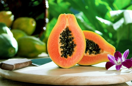 Đu đủ còn có công rất lớn trong việc hạn chế hoặc giảm tàn nhang. Hãy bổ sung đu đủ hằng ngày bạn sẽ thấy da mình hồng hào thấy rõ. Ngoài ra trộn sữa tươi, mật ong với đu đủ rồi đắp lên da, để 15 phút rồi rửa lại với nước ấm sẽ đạt kết quả mĩ mãn.