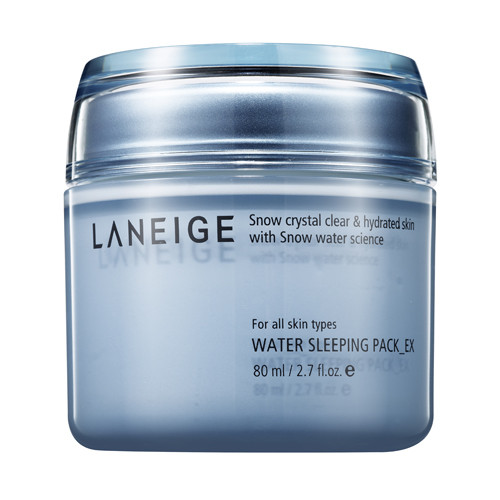 Mặt nạ ngủ Laneige. Mặt nạ ngủ Water sleeping pack mỏng và nhẹ giúp cho da được bổ sung độ ẩm ngay cả khi ngủ, phục hồi những thay đổi của da dưới tác hại của tia UV bên ngoài, rất tốt cho những làn da đang trong tình trang thiếu nước, da khô, da dầu thiếu nước .