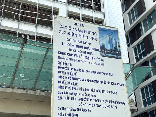 ##s###Dự án đầu tư xây dựng khu cao ốc văn phòng tại 257 Điện Biên Phủ, quận 3 do Resco trực tiếp làm chủ đầu tư.