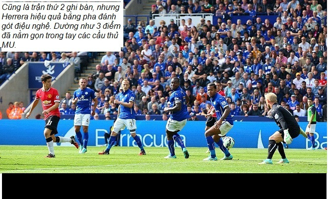 Sự khởi đầu như mơ diễn ra với bàn thắng thứ 3. Lần này người lập công là Ander Herrera bằng một pha đánh gót siêu nghệ. Tuy nhiên, MU chỉ dừng lại ở đây, hiệp hai thực sự rất kinh hoàng với các cầu thủ trên sân và cả người hâm mộ.