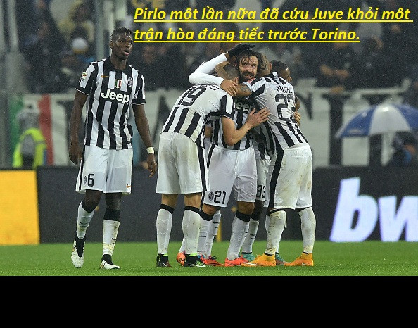 Sau những trận đấu thăng hoa, Juve phải chật vật vượt qua đối thủ cùng thành phố Torino. Người cứu Juve không ai khác đó chính là Pirlo.