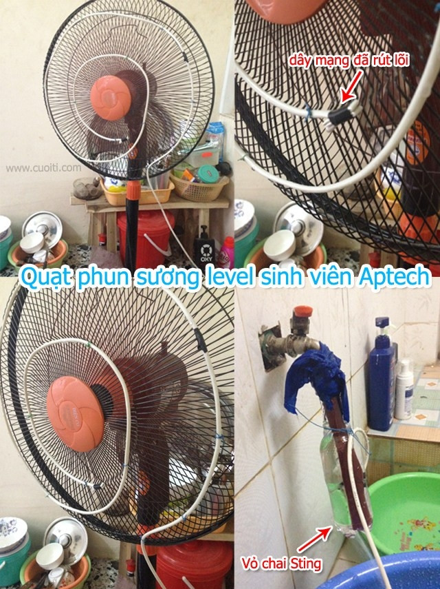 Một thiết kế đầy sáng tạo từ những vật dụng có sẵn của các bạn sinh viên IT.