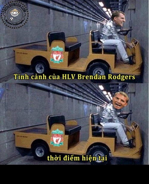 Còn Liverpool lúc này như một chiếc xe trong tình huống tiến thoái lưỡng nan, tiến không được mà lùi thì cũng không xong. Ảnh: Trollbongda.