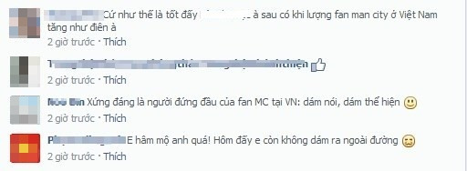 Và chính dòng trạng thái đấy cũng đã khiến nhiều fan của Livepool tưởng bở. B.N.L không phải là fan của Liverpool mà là fan cuồng của Manchester City. Đơn giản chỉ là "Man Xanh" đang tranh chức vô địch với Liverpool, Chelsea thắng Liverpool khiến anh chàng quá phấn khích và thực hiện đúng lời hứa của mình. Có lẽ anh chàng cũng không biết hành động của mình có thể trở thành trào lưu mới của một bộ phận các bạn trẻ là fan cuồng bóng đá.