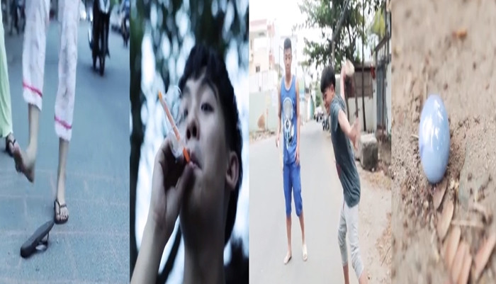 Quay trở lại với những trò chơi dân gian, nhảy ô, thổi bong bóng, ném lon, bắn bi...