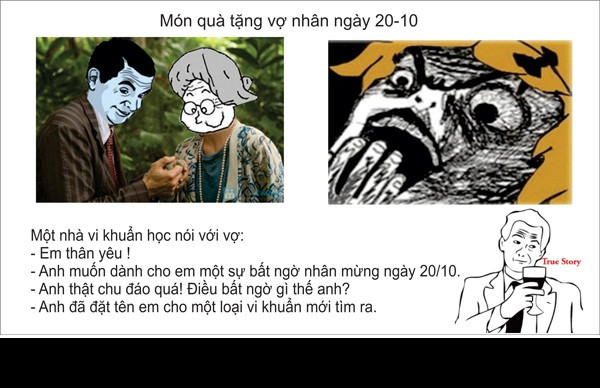 Món quà độc đáo của nhà vi khuẩn học.