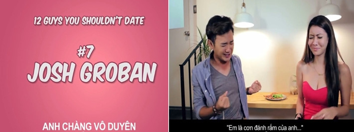Còn một anh chàng vô duyên, thô thiển sẽ khiến bạn không ngừng xấu hổ vì đã ngồi cùng bàn với chàng trai đó.