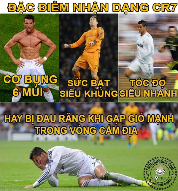 Cris Ronaldo luôn bị cho là cầu thủ ăn vạ giỏi trong làng bóng đá thế giới.