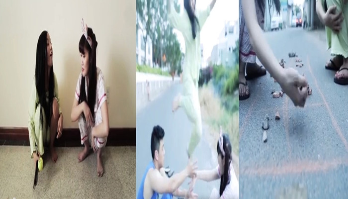 Những trò chơi dân gian được lồng ghép khéo léo, gợi cảm xúc nuối tiếc về một tuổi thơ vô lo, vô nghĩ.