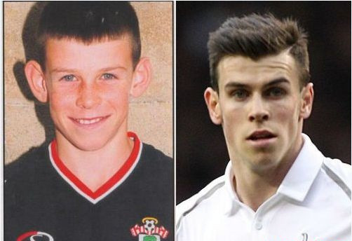 Gareth Bale (Real Madrid) hồi bé trông rất xinh trai, khuôn mặt trắng trẻo và nụ cười sáng, Bale như nhìn như thiên thần nhỏ.