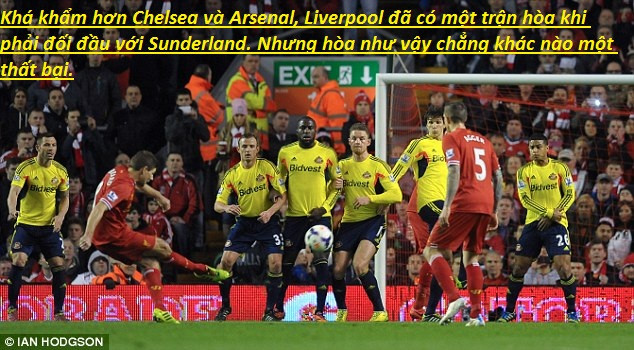 Liverpool đã 3 trận không biết đến mùi chiến thắng. Vòng đấu vừa qua, họ đã bị cầm hòa bởi Sunderland.