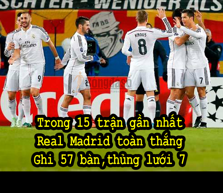 Đêm qua, Real Madrid của Ancelotti đã san bằng kỷ lục 15 trận thắng của Real Madrid dưới thời Mourinho.