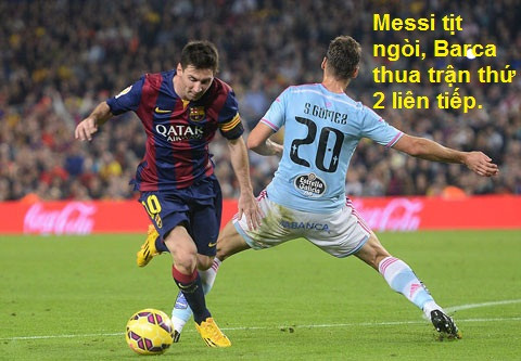 Barca 0-1 Celta Vigo: Barca đã quá đen đủi trong cuộc đối đầu Celta Vigo khi bóng 4 lần tìm đến xà ngang đội khách. Với thất bại 0-1, Barca đã nhận trận thua thứ 2 liên tiếp ở La Liga và chính thức mất ngôi đầu bảng vào tay Real Madrid.
