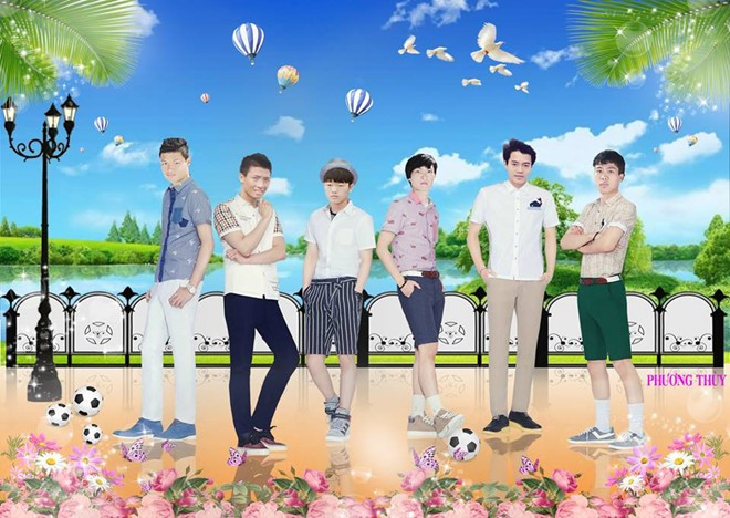 Muốn bày tỏ tình cảm nhưng không muốn lộ mặt, một fan nữ đã chọn cách ghép ảnh các ngôi sao bóng đá mình yêu thích và đăng lên mạng.