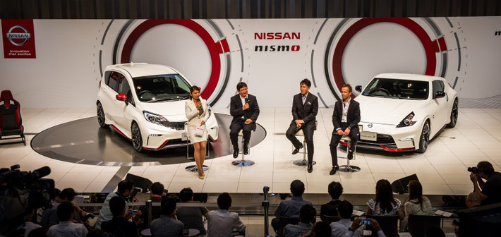 Trong lễ ra mắt, Nissan đã giới thiệu đồng loạt cả 2 phiên bản là Note Nismo và Note Nismo S.