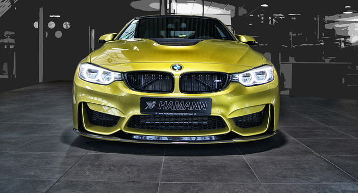 BMW M4 có những thay đổi chủ yếu về chất liệu. Toàn bộ các bộ phận ngoại vi như thanh cản chống va đập, lưới tản nhiệt, hốc gió trước... được thay bằng vật liệu carbon.