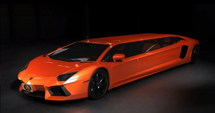Lamborghini Aventador Stretch Limo được thiết kế vào năm 2013. Những mẫu xe này được trang bị động cơ V12 dung tích 6.5L của Lamborghini với công suất lên đến 700 mã lực. Với không gian phía sau dành cho 7 người, ghế hình L, tivi plasma, kết nối Ipod, tủ sâm panh, Lamborghini Aventador Stretch Limo thực sự xứng tầm xe dành cho các ngôi sao.