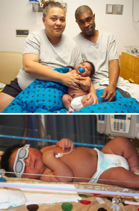 Năm 2011, một gia đình người Texas vừa đón em bé lớn nhất tiểu bang nặng 8kg, JaMichael Brown. Janet, mẹ em bé nói: "Tôi không thể tin vì bé quá lớn. Rất nhiều quần áo trẻ em, chúng tôi đã mua cho bé sẽ phải trả lại. Chúng quá nhỏ đối với bé". Khi JaMichael xuất hiện với một cái đầu đầy tóc và bệnh viện không có tã lót đủ lớn để phù hợp với bé.