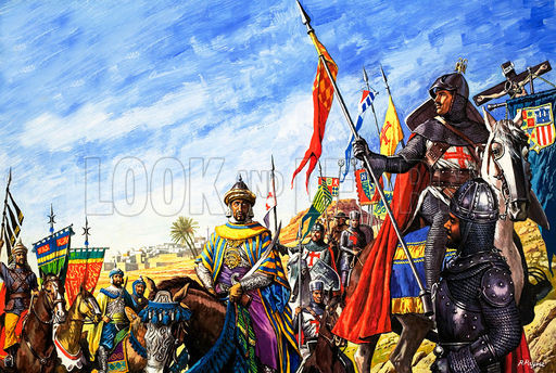 6. Cuộc Thập tự chinh thứ 6 (1228 - 1229): Đây là cuộc Thập tự chinh đạt được thành công lớn dù thực tế Thập tự quân không hành động nhiều. Hoàng đế Frederic II (Đế quốc La Mã thần thánh) là người dẫn đầu Thập tự quân lần thứ sáu, nhưng ông đã nhanh chóng trở về và đã bị Giáo hoàng rút phép thông công.
