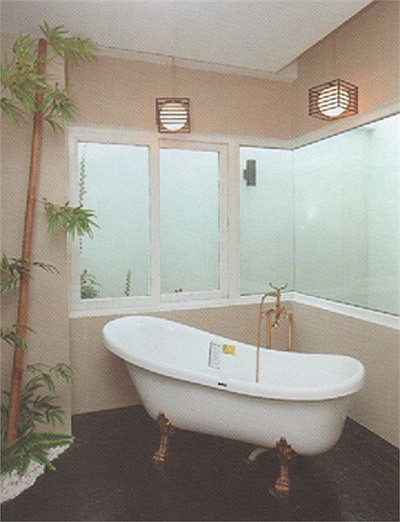 Thiết kế bồn tắm sang trọng.