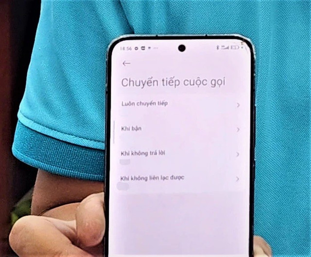 Hình ảnh cho thấy nam thanh niên đã chuyển tiếp tất cả cuộc gọi về số điện thoại đường dây nóng Bộ Công an 2.jpg