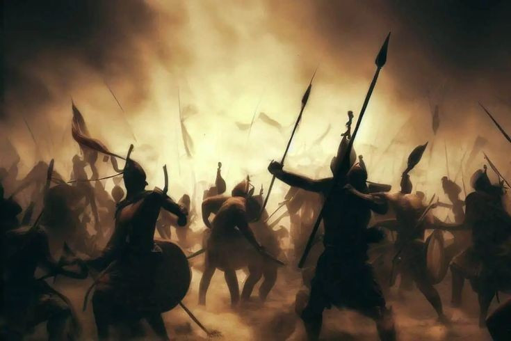 ١. آخر حرب كبرى للإمبراطور أشوكا. كانت معركة كالينغا آخر حملة عسكرية شنها الإمبراطور أشوكا العظيم، وشكلت نقطة تحول من فاتح إلى حاكم بوذي. الصورة: بينتريست. 1. Là cuộc chiến lớn cuối cùng của hoàng đế Ashoka. Trận Kalinga là chiến dịch quân sự cuối cùng mà hoàng đế Ashoka Đại đế phát động, đánh dấu bước ngoặt từ một nhà chinh phục sang một nhà cai trị theo tinh thần Phật giáo. Ảnh: Pinterest.