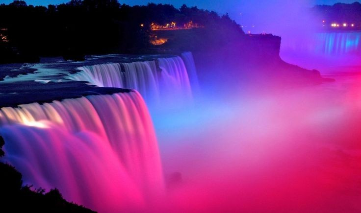 Změna v průběhu času. Niagarské vodopády pomalu ustupují proti proudu v důsledku přirozené eroze, i když toto tempo je kontrolované. Foto: Pinterest. Sự biến đổi theo thời gian. Thác Niagara đang dần lùi về phía thượng nguồn do quá trình xói mòn tự nhiên, dù tốc độ này đã được kiểm soát. Ảnh: Pinterest.