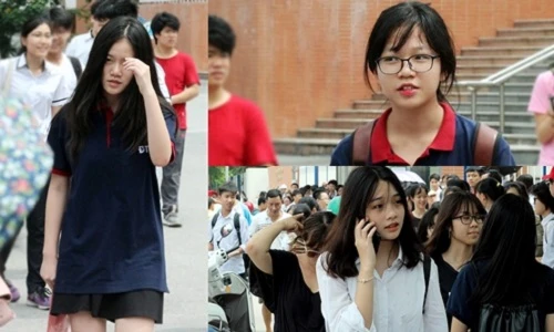 Ảnh: Vẻ đẹp trong trẻo của nữ sinh thi vào lớp 10 Hà Nội