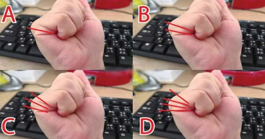 Nắm bàn tay lại rồi đếm đường chỉ, biết ngay vận mệnh giàu có hay nghèo hèn