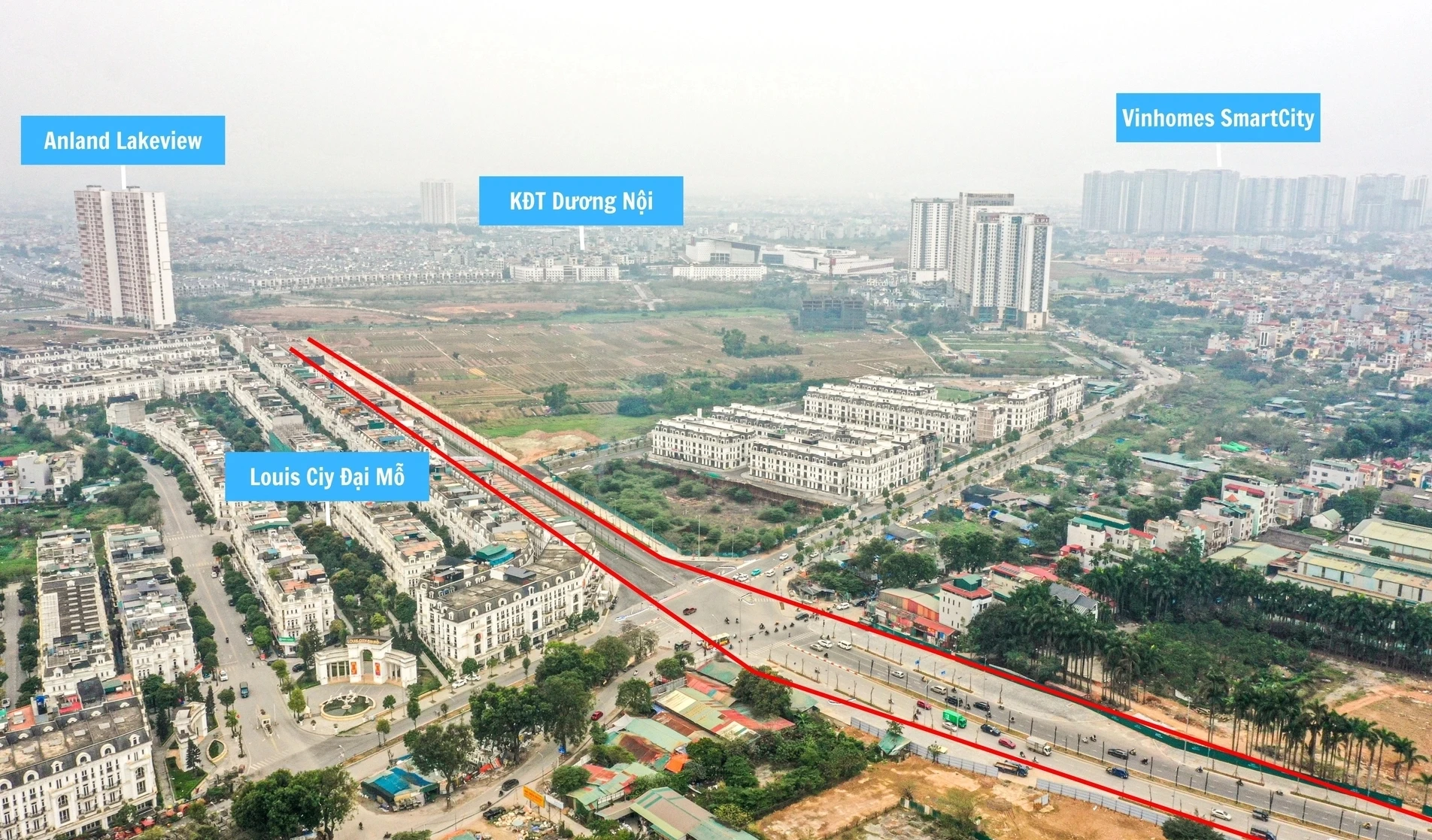 Cận cảnh tuyến đường hơn 700 tỷ đi qua loạt dự án bất động sản