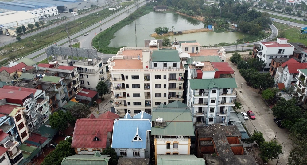 Cận cảnh biệt thự Hoàn Sơn Bắc Ninh thành chung cư mini