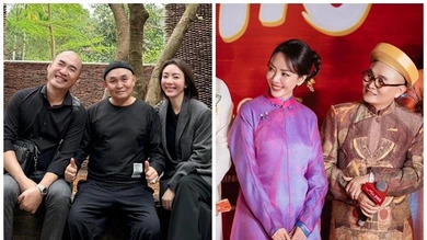 Đóng bố chồng con dâu, nghệ sĩ Xuân Hinh thân thiết với Thu Trang ngoài đời