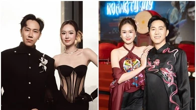 Phong cách thời trang ăn ý của vợ chồng diễn viên Anh Đức