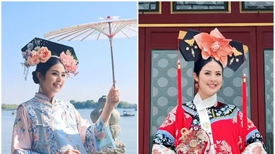 Ngọc Hân khoe nhan sắc hút hồn khi hóa "Hoàn Châu cách cách"