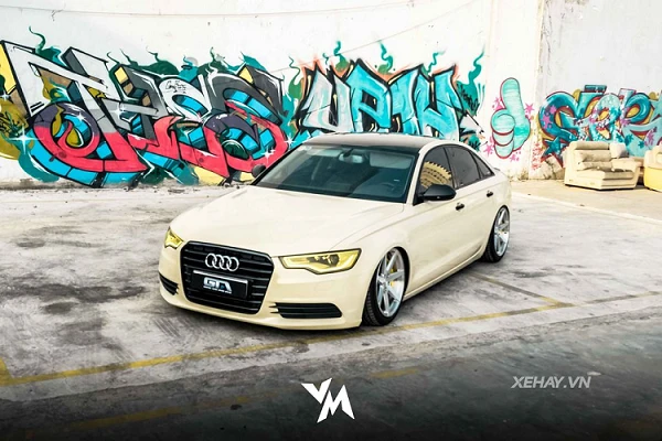 Dân chơi Việt chi trăm triệu độ gầm "lết đất" cho Audi A6
