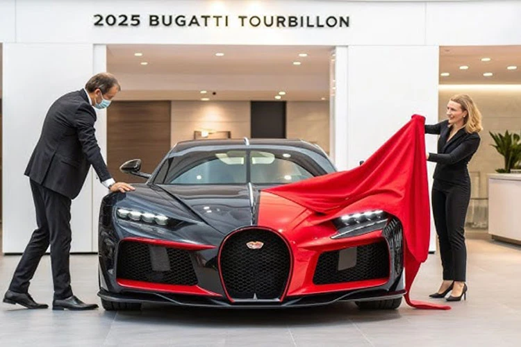 Siêu phẩm Bugatti Tourbillon trăm tỷ thêm tuỳ chọn sơn đỏ Matt Red
